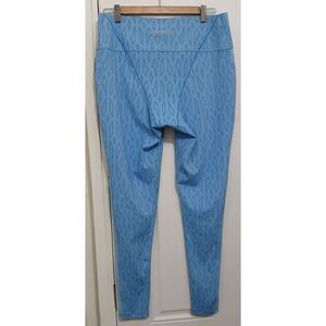 Ivy park Adidas  womens monogram tights leggings size 1xl baby sky blue